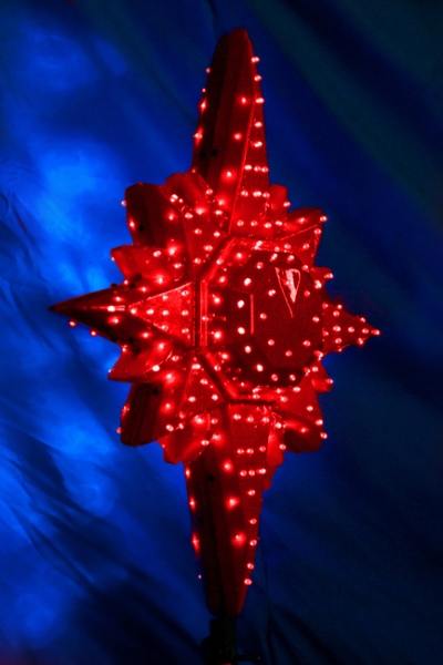Изображение Макушка "Полярная звезда", для ели 3-8м Цвет красный  интернет магазин Иватек ivatec.ru